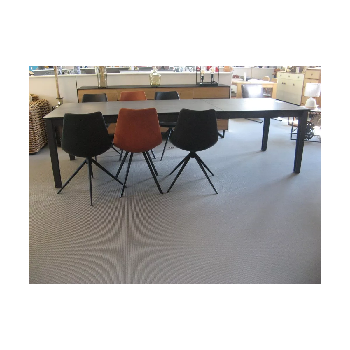 Table Osaka 180cm en Céramique Iron Grey