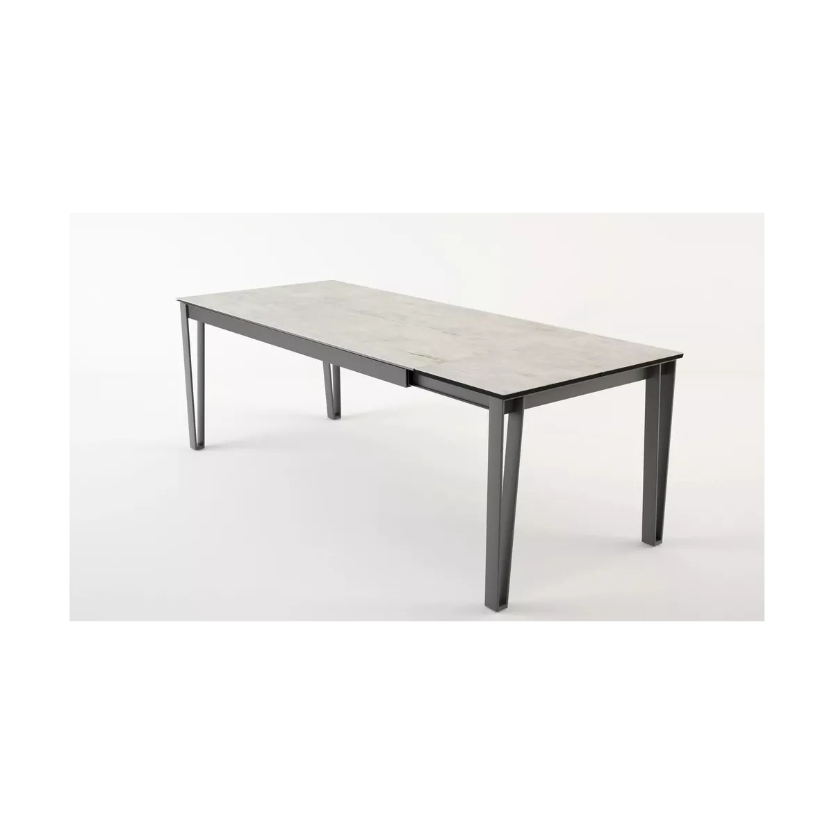 Table Osaka 160cm en Céramique Gris Béton