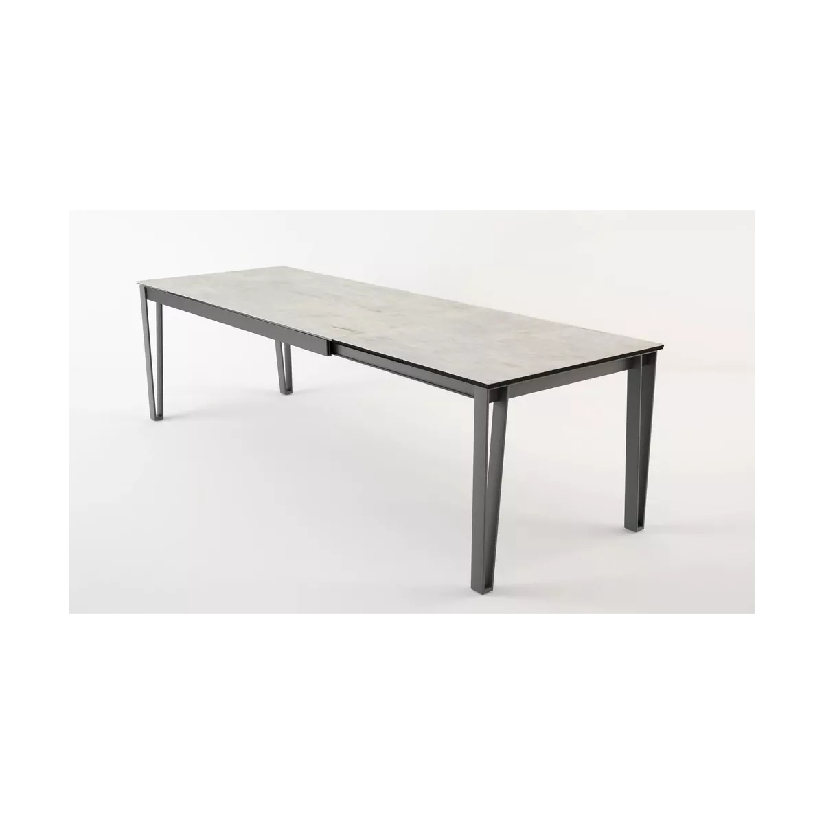 Table Osaka 160cm en Céramique Gris Béton