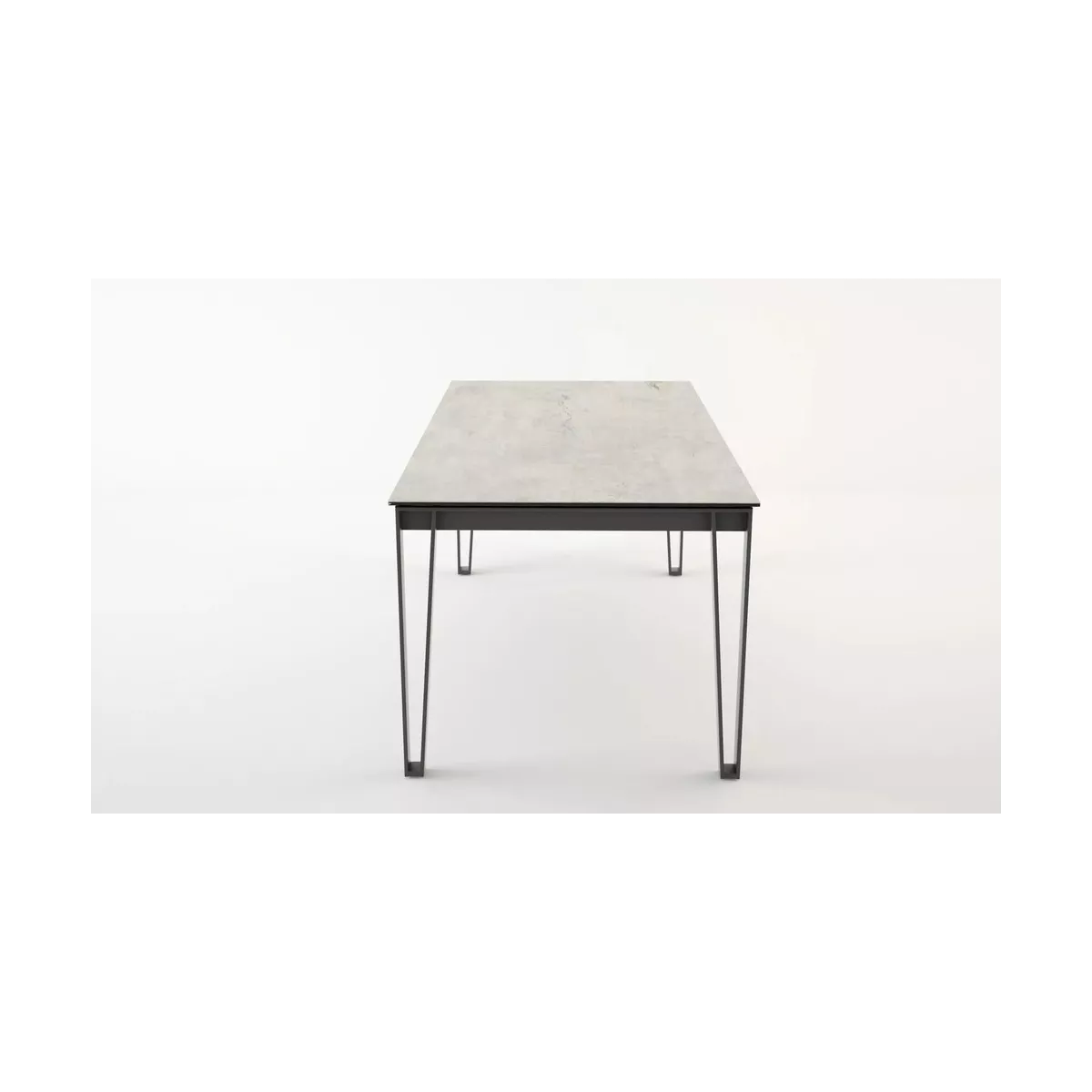Table Osaka 160cm en Céramique Gris Béton