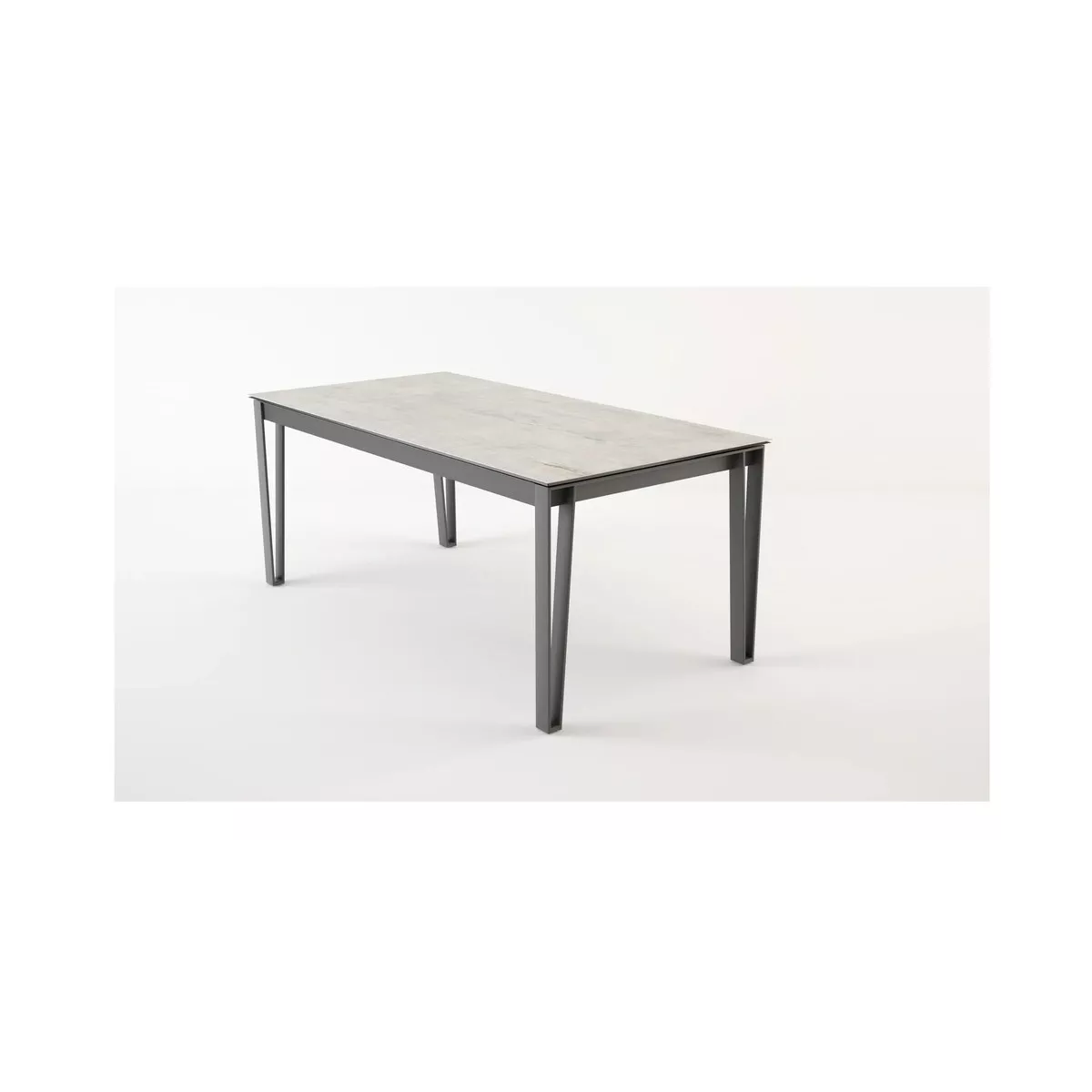Table Osaka 160cm en Céramique Gris Béton