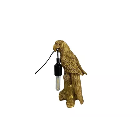 Lampe Perroquet Or H.36cm
