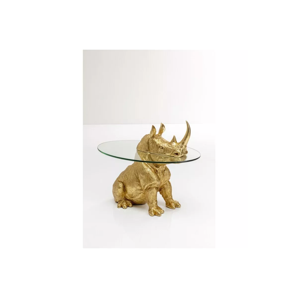 Table basse Animal Rhinocéros Doré