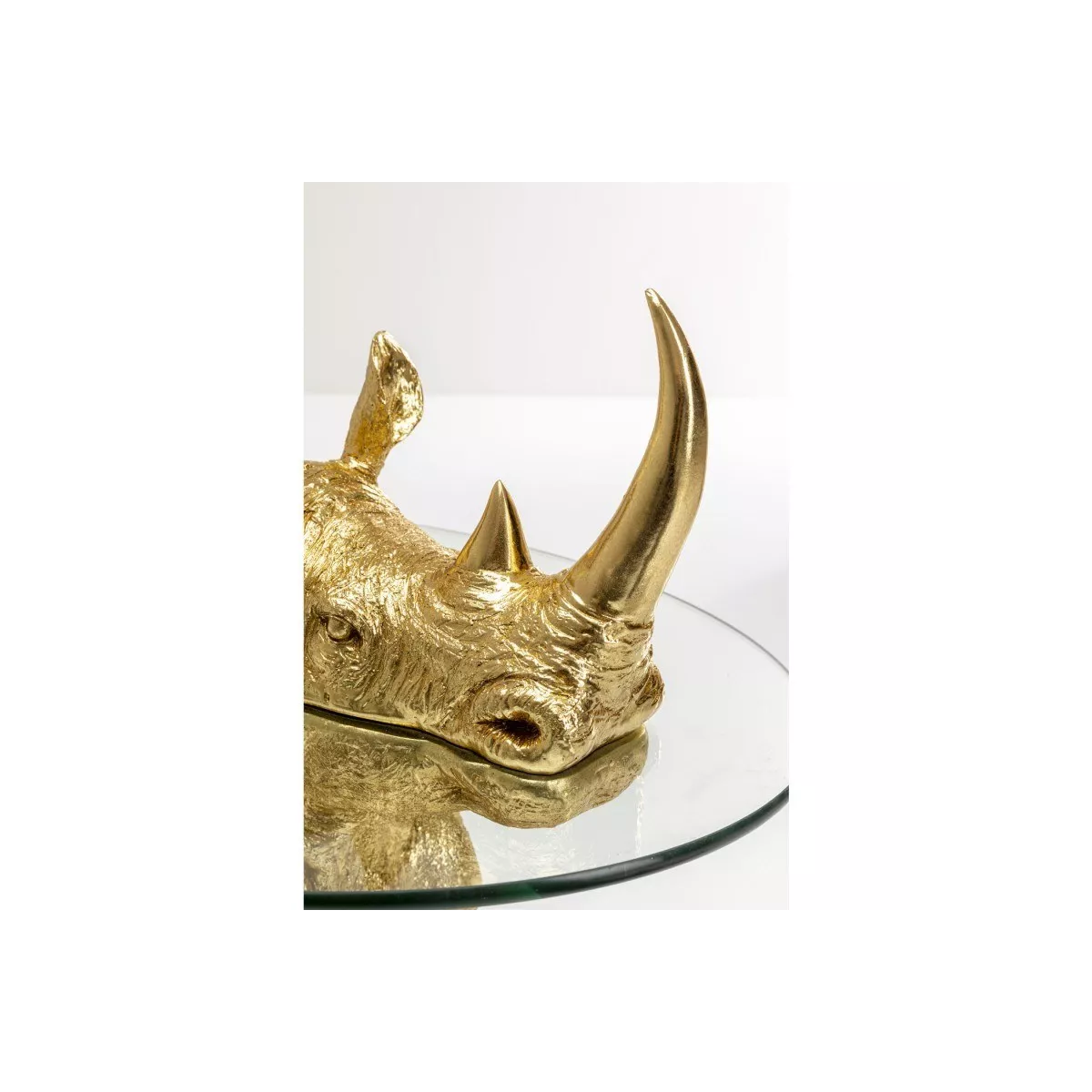 Table basse Animal Rhinocéros Doré
