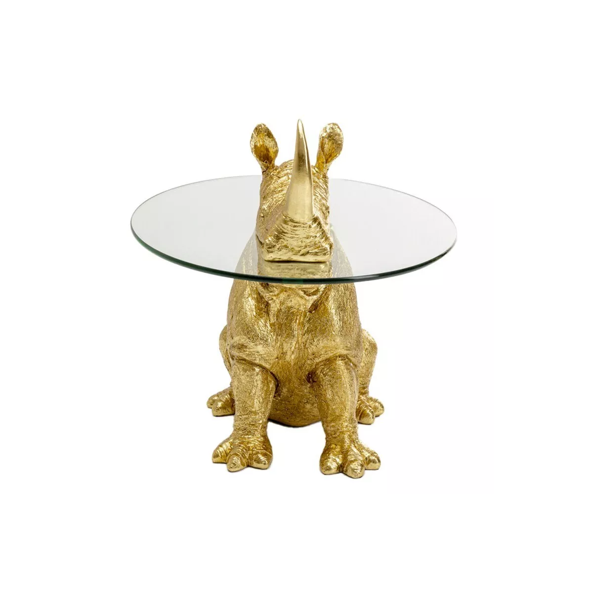 Table basse Animal Rhinocéros Doré