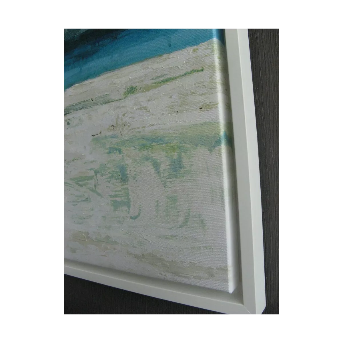 Tableau Avant L'Orage 80x80 blanc