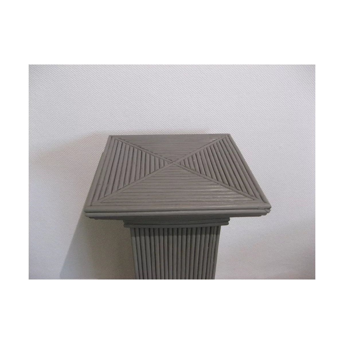 Colonne Grecque en Rotin H.91 cm Taupe