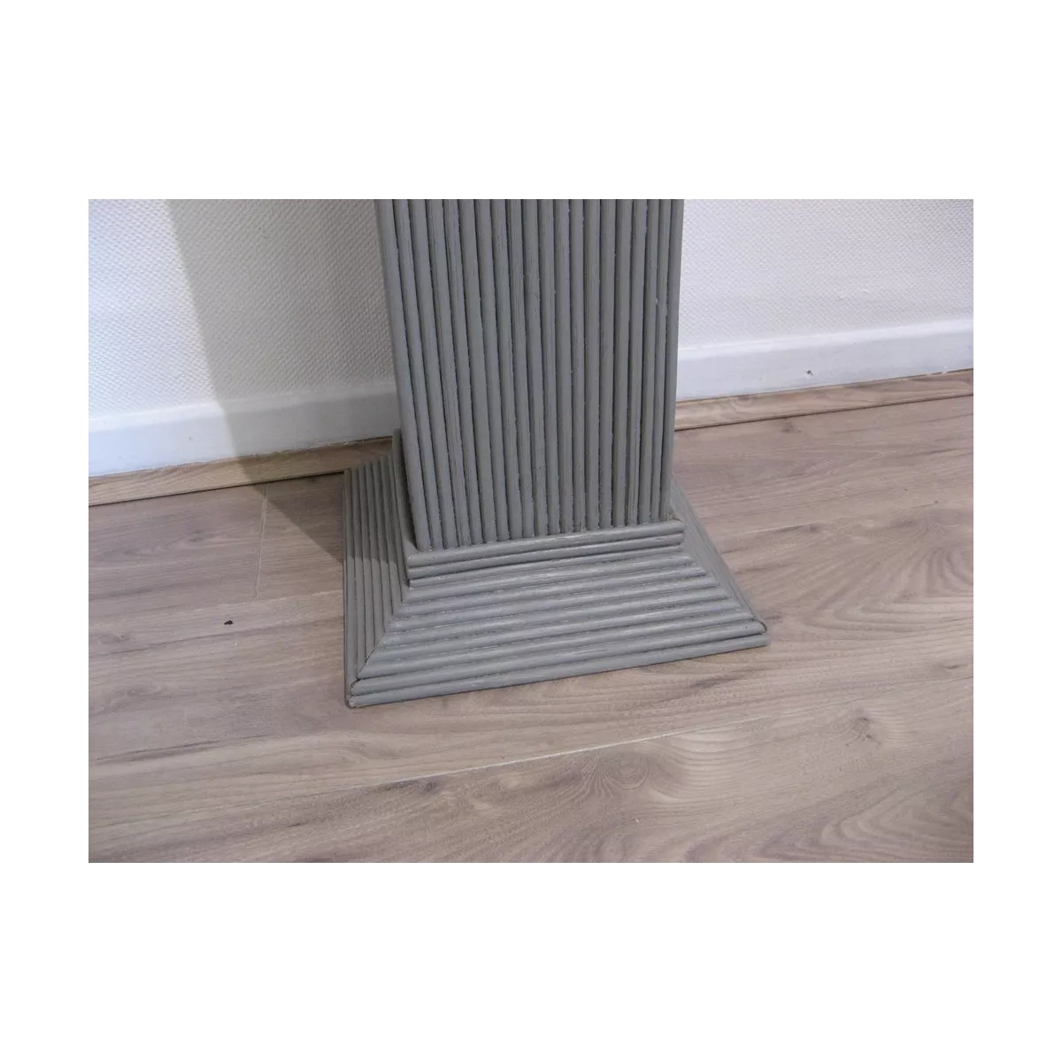 Colonne Grecque en Rotin H.91 cm Taupe