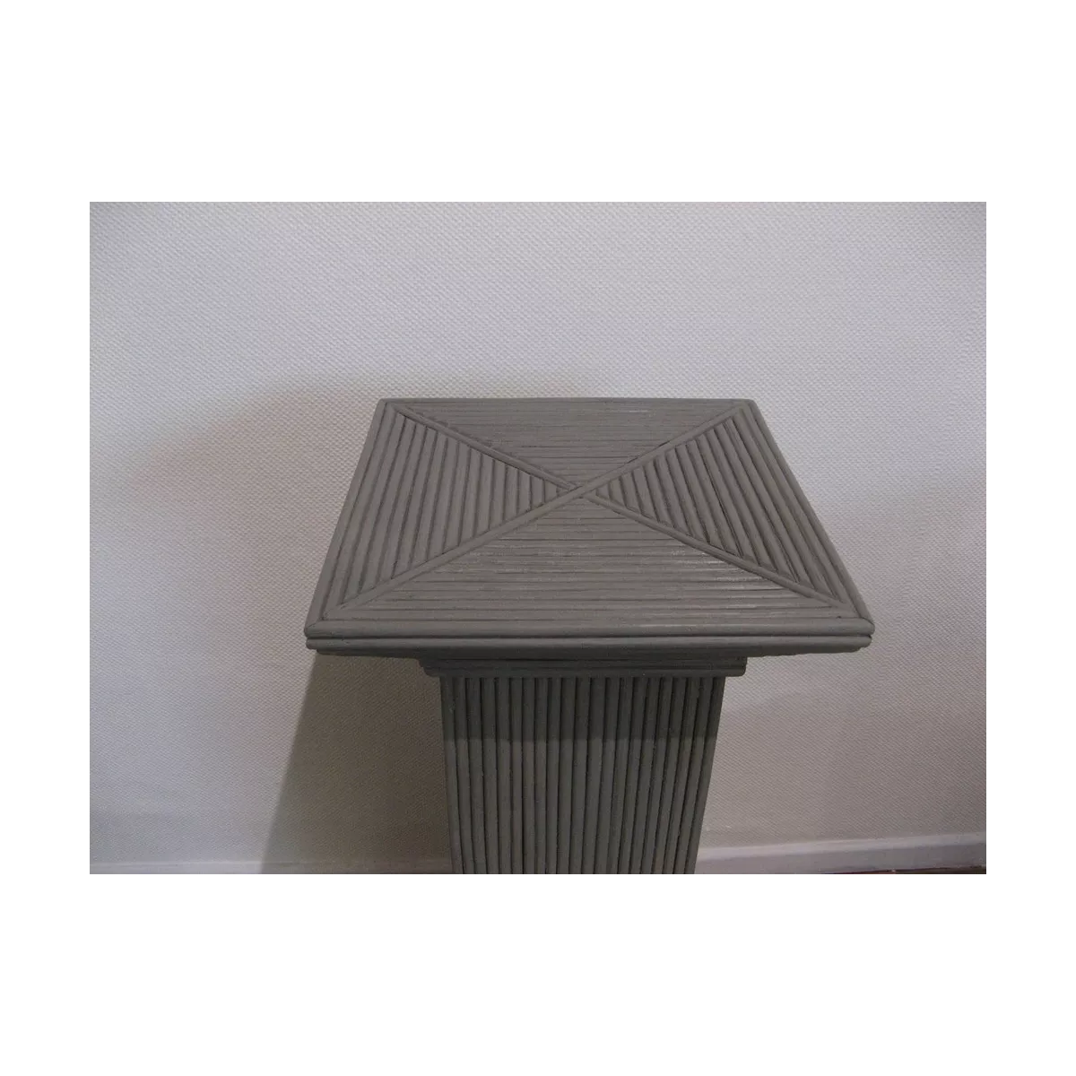 Colonne Grecque en Rotin H.75 cm Taupe