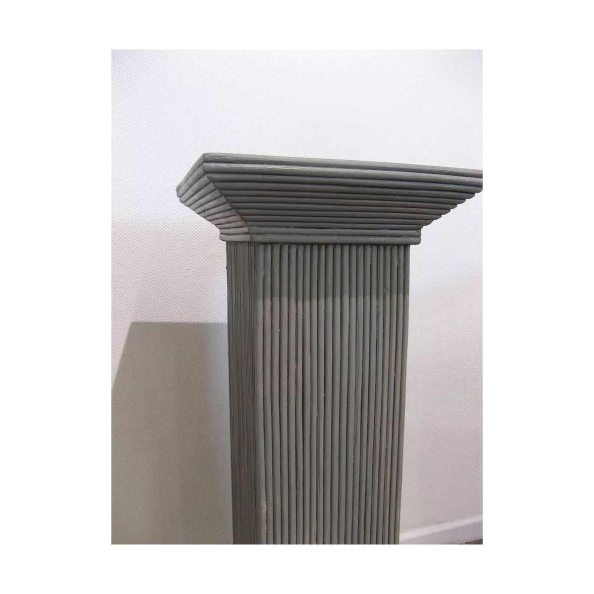 Colonne Grecque en Rotin H.75 cm Taupe