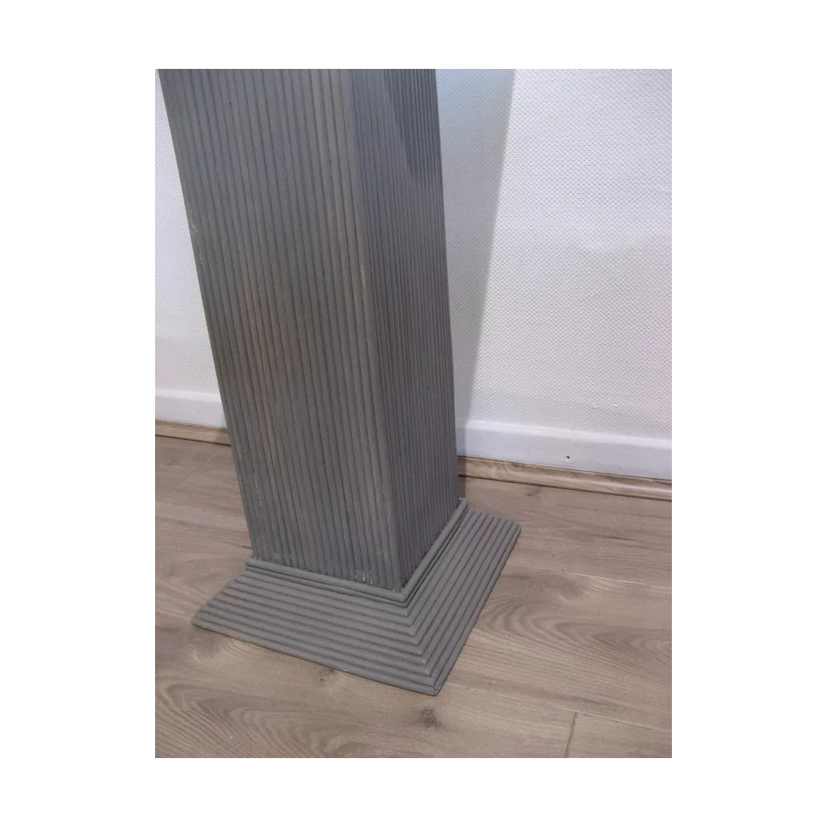 Colonne Grecque en Rotin H.75 cm Taupe