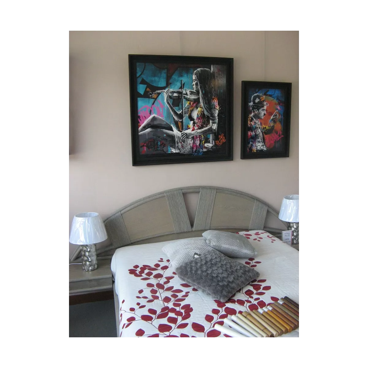 Tableau Romaric, La Violoniste 93x93