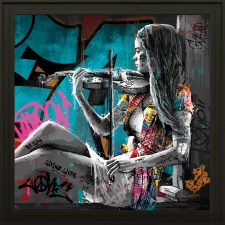 Tableau Romaric, La Violoniste 93x93