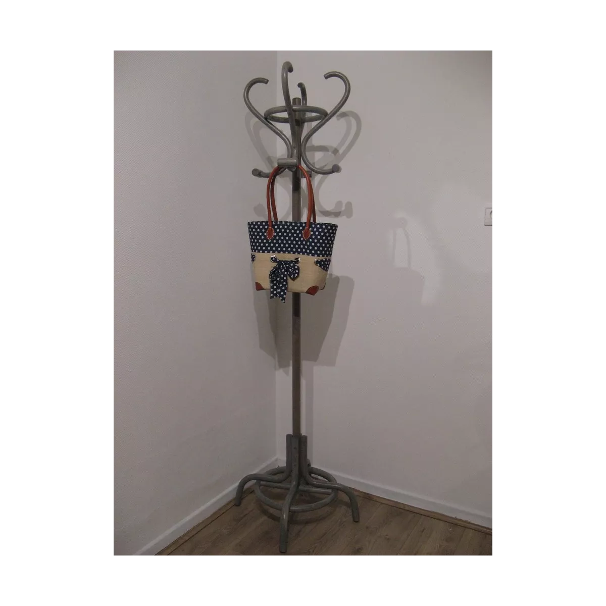 Porte Manteaux Rotin Coloris Gris