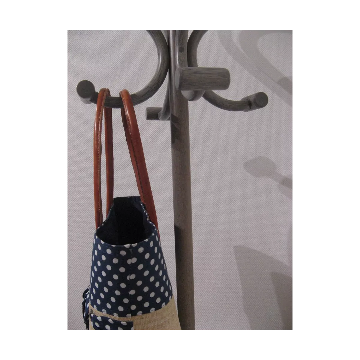 Porte Manteaux Rotin Coloris Gris