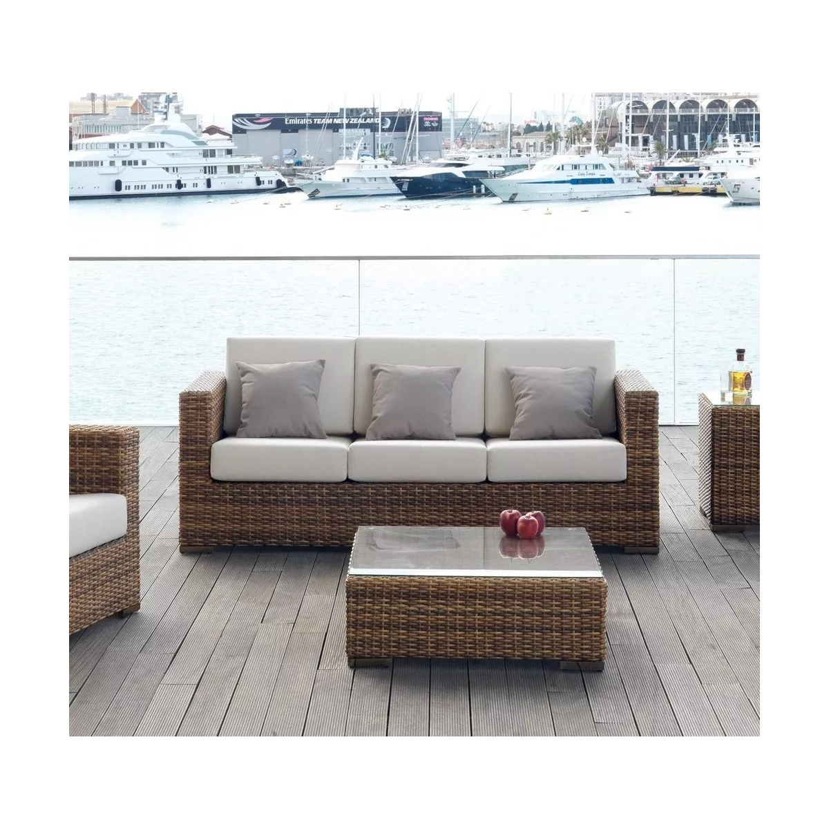 Canapé 3 places Résine Dakar