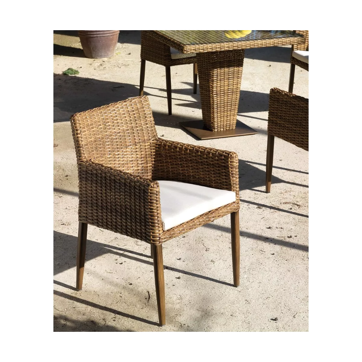 Fauteuil de Repas Résine Agadir