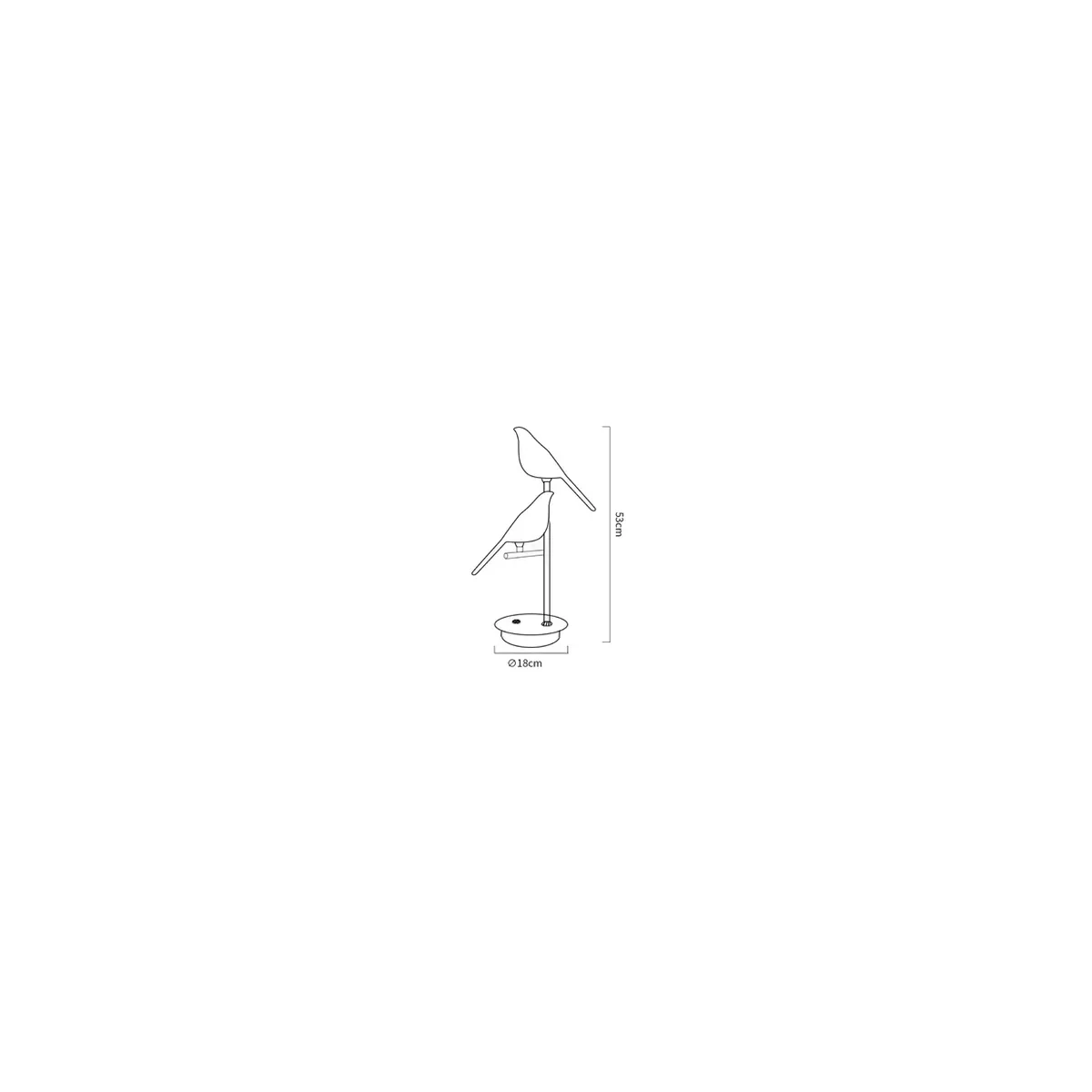 Lampe 2 Oiseaux