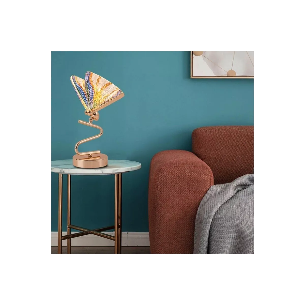 Lampe Papillon coloré