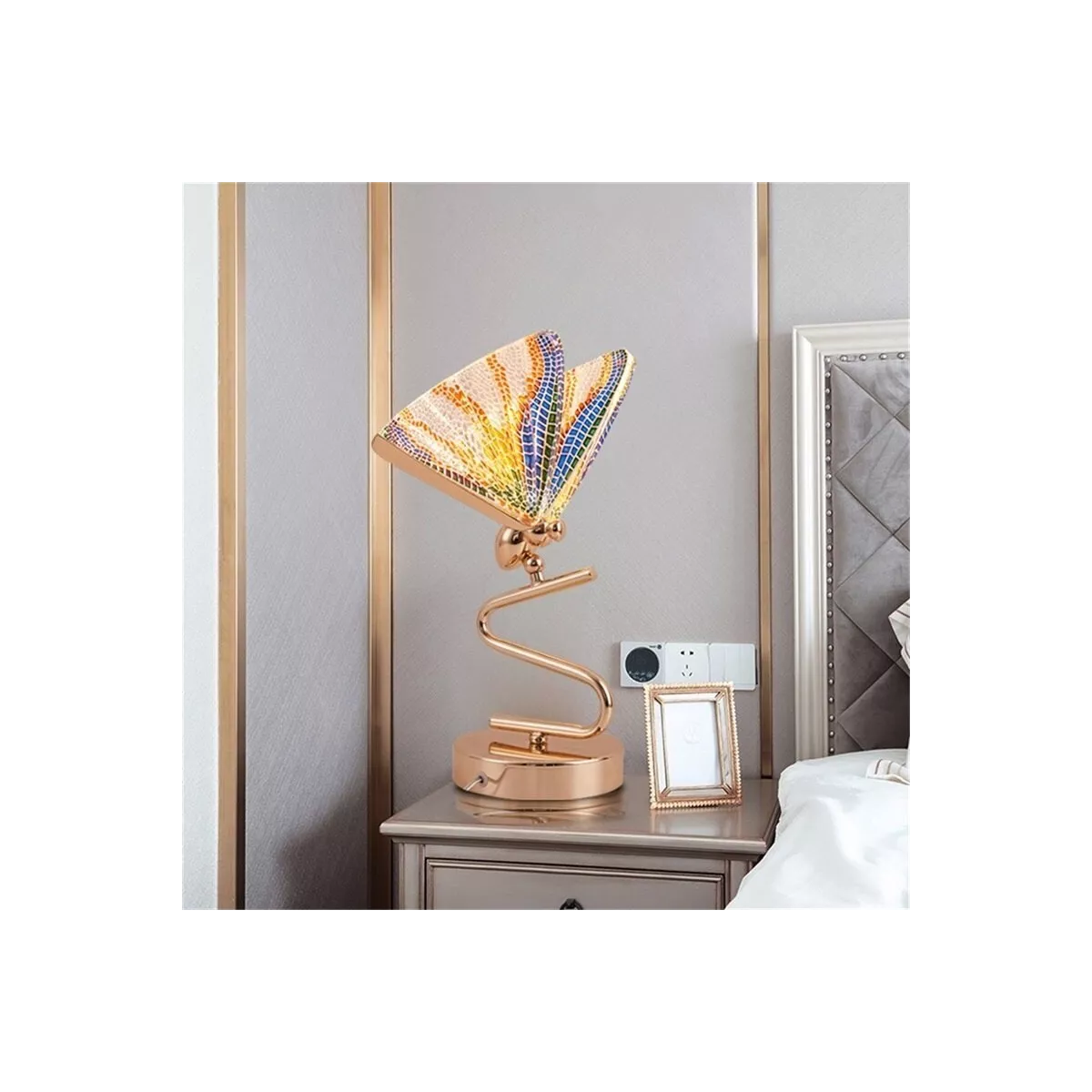 Lampe Papillon coloré