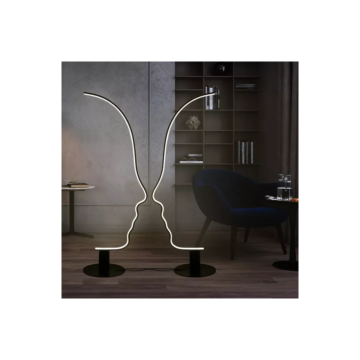 Lampadaire Led Visage