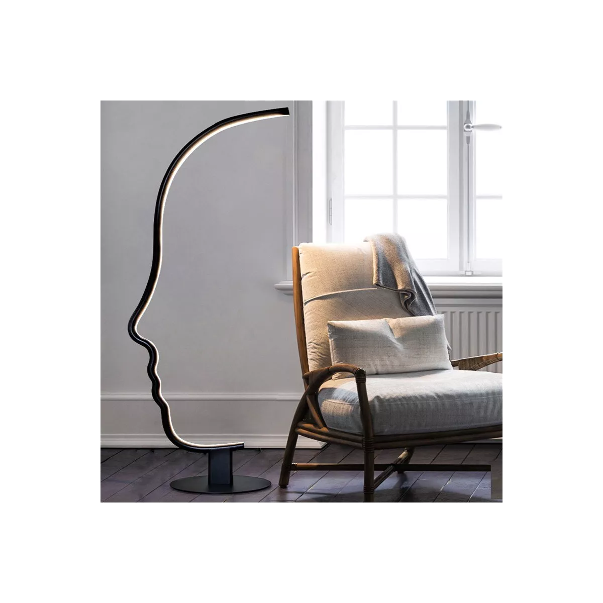 Lampadaire Led Visage