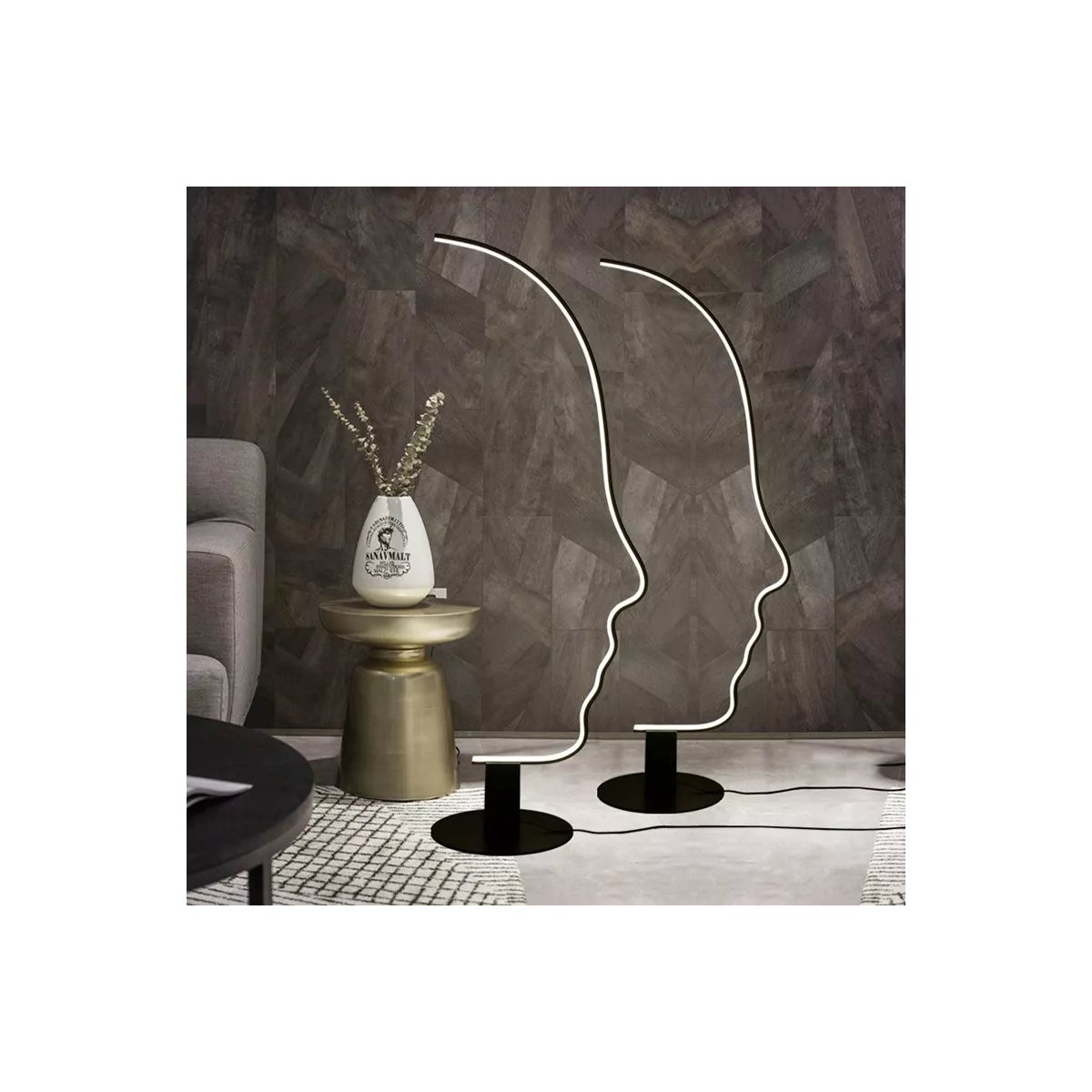 Lampadaire Led Visage