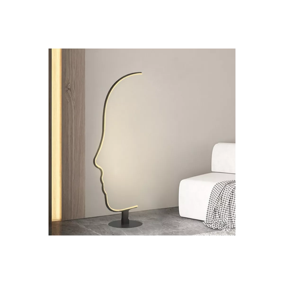Lampadaire Led Visage
