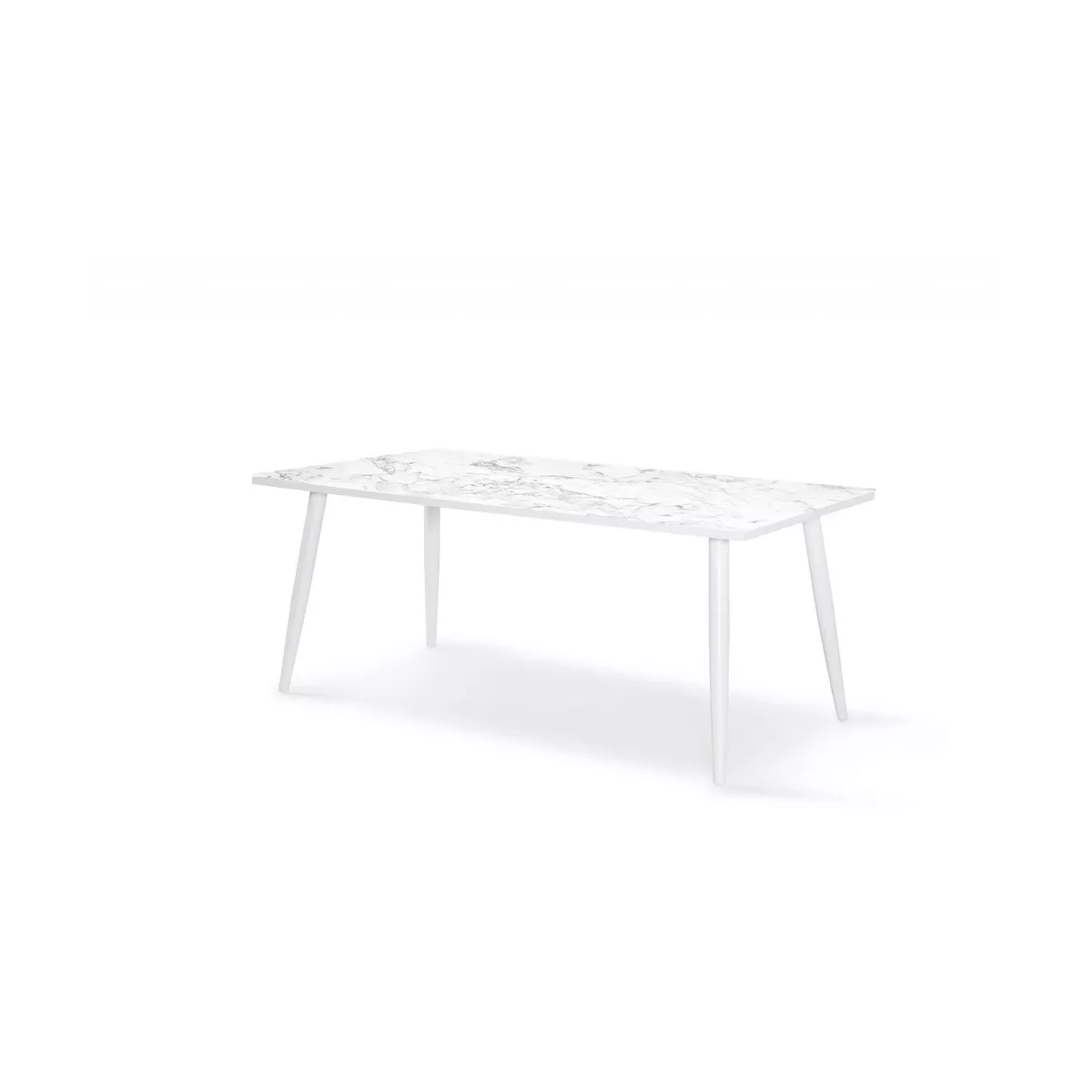 Table 180x90  Palma  Aluminium Blanc