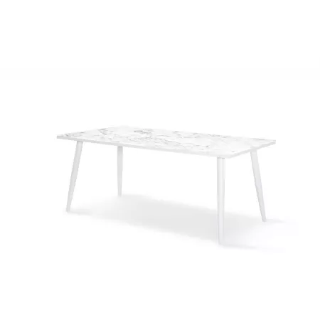 Table 180x90  Palma  Aluminium Blanc