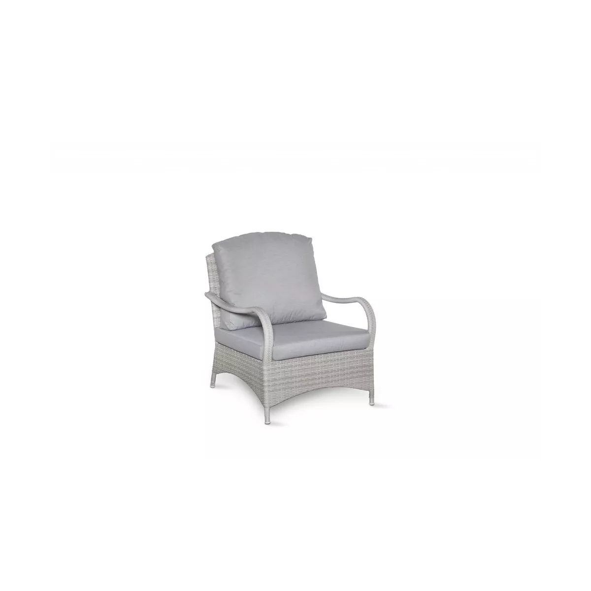 Fauteuil Monaco Résine Gris