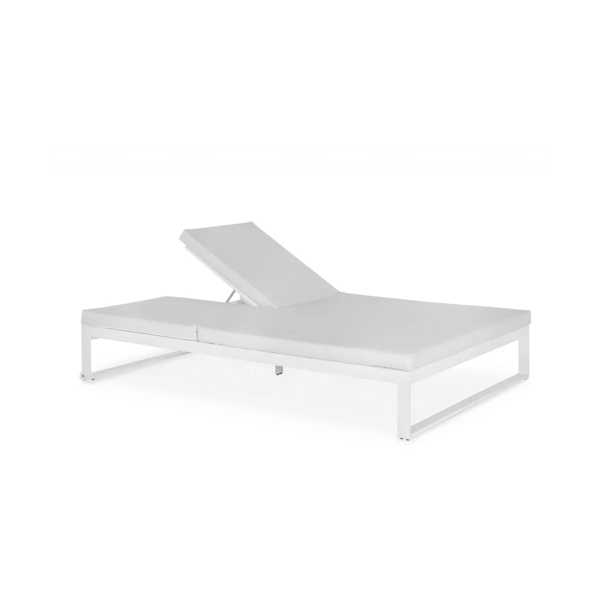 Chaise Longue Double Métal Blanc Nerja