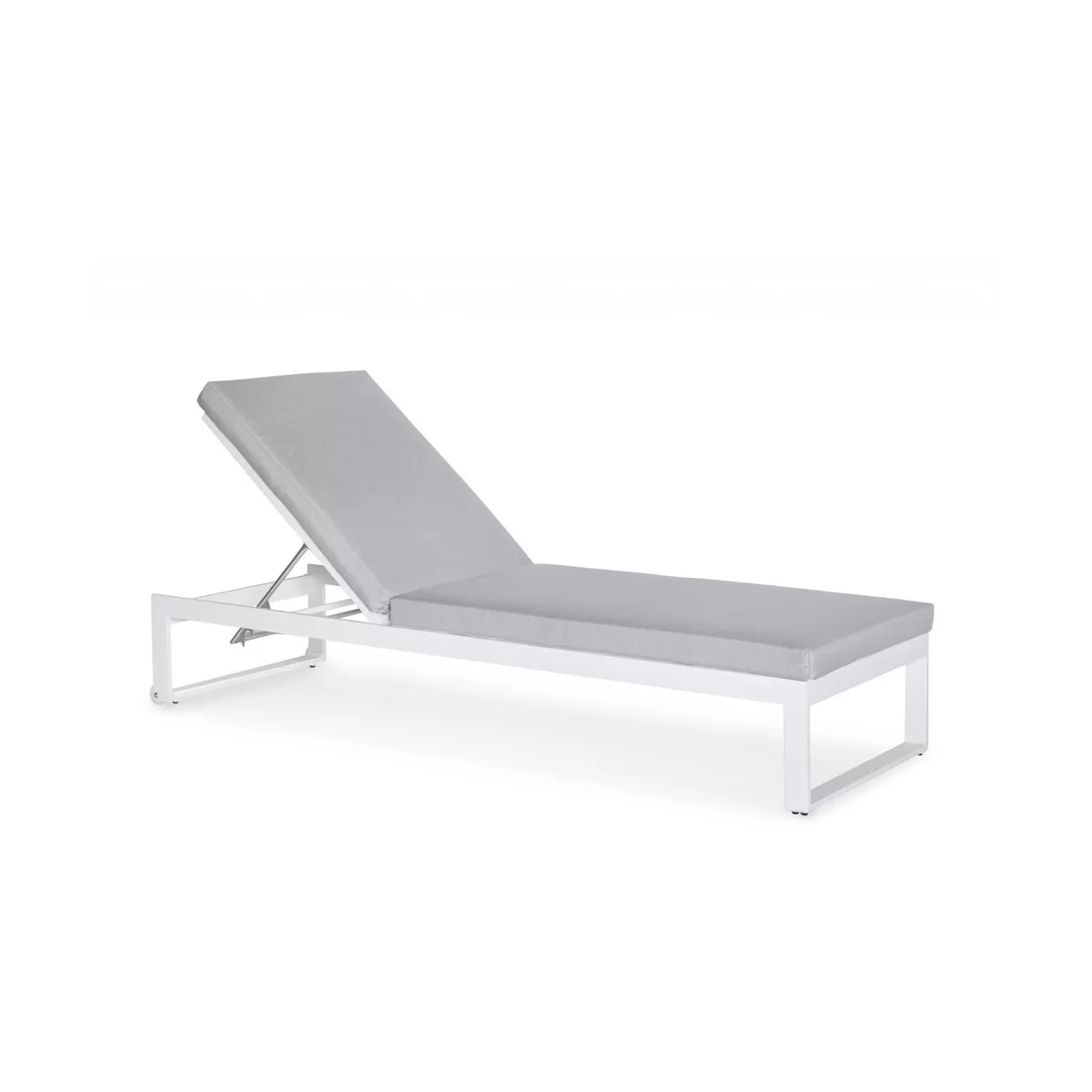 Chaise Longue Métal Blanc Nerja