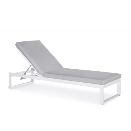 Chaise Longue  Métal Blanc Nerja