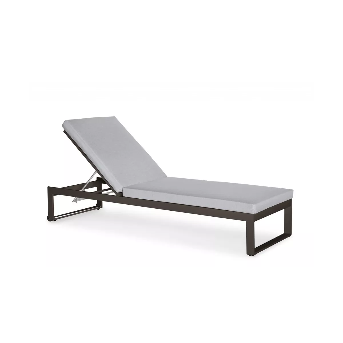 Chaise Longue Métal Gris Porto