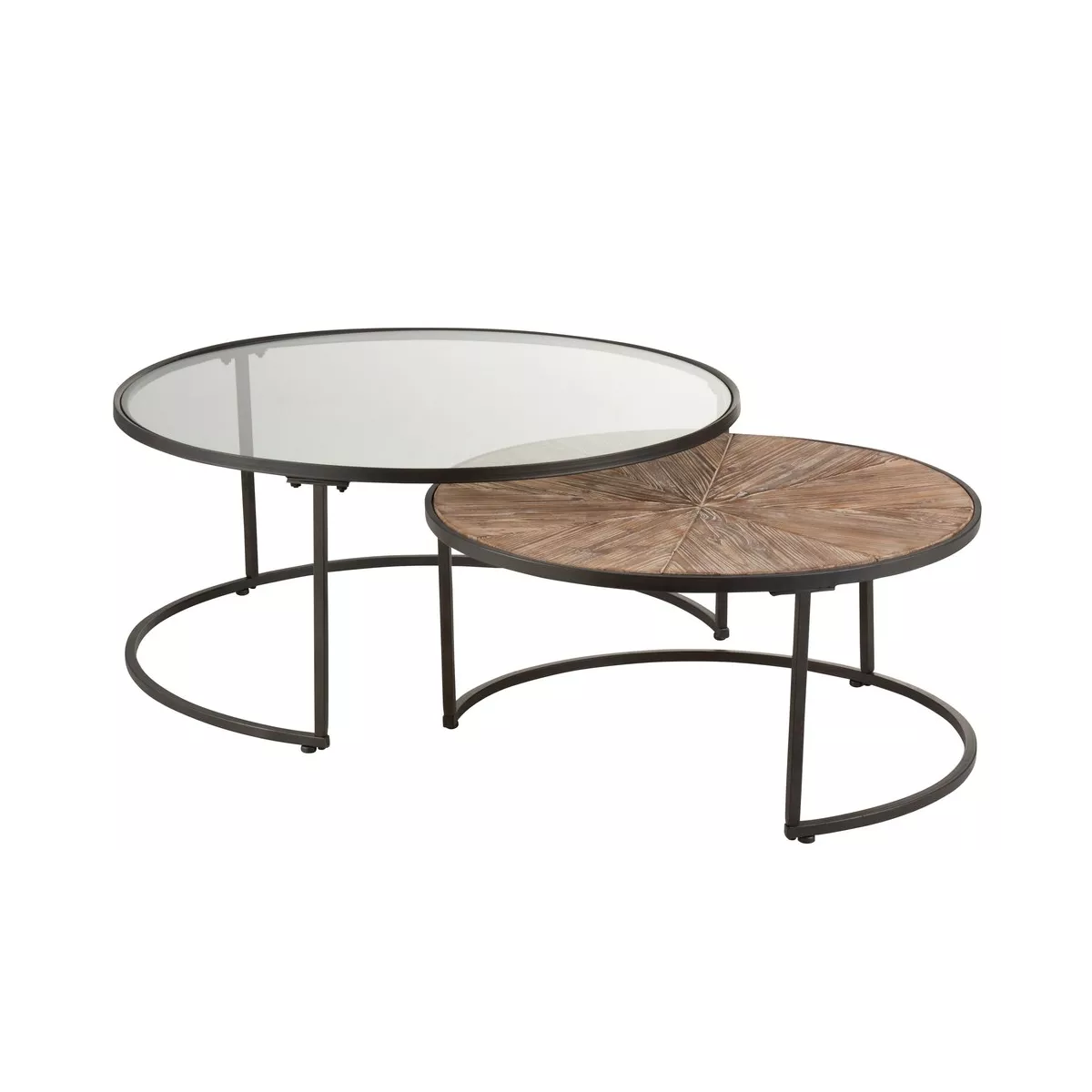 Tables Basses Gigognes Verre et Mangier