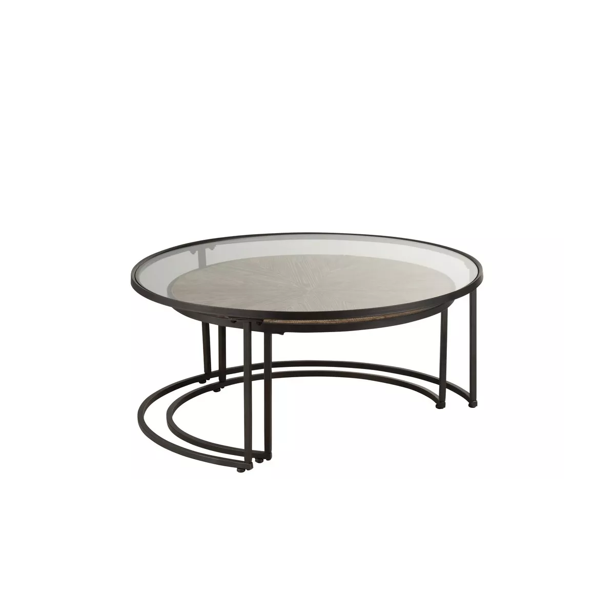 Tables Basses Gigognes Verre et Mangier