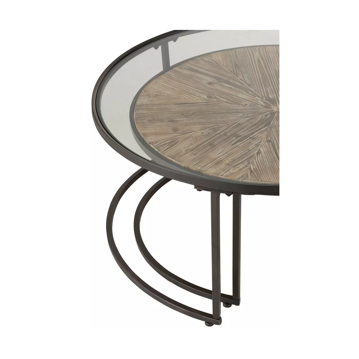 Tables Basses Gigognes Verre et Mangier