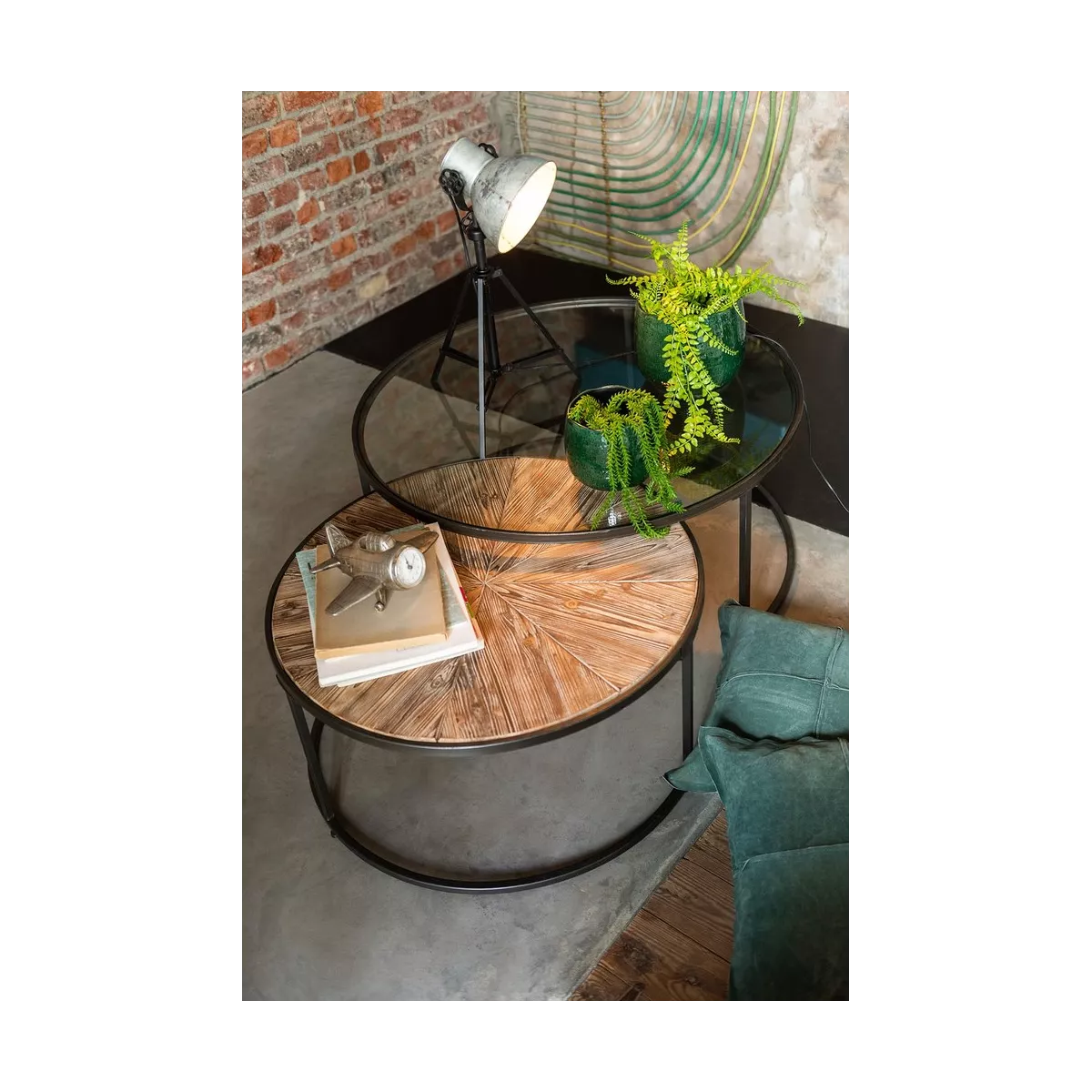 Tables Basses Gigognes Verre et Mangier