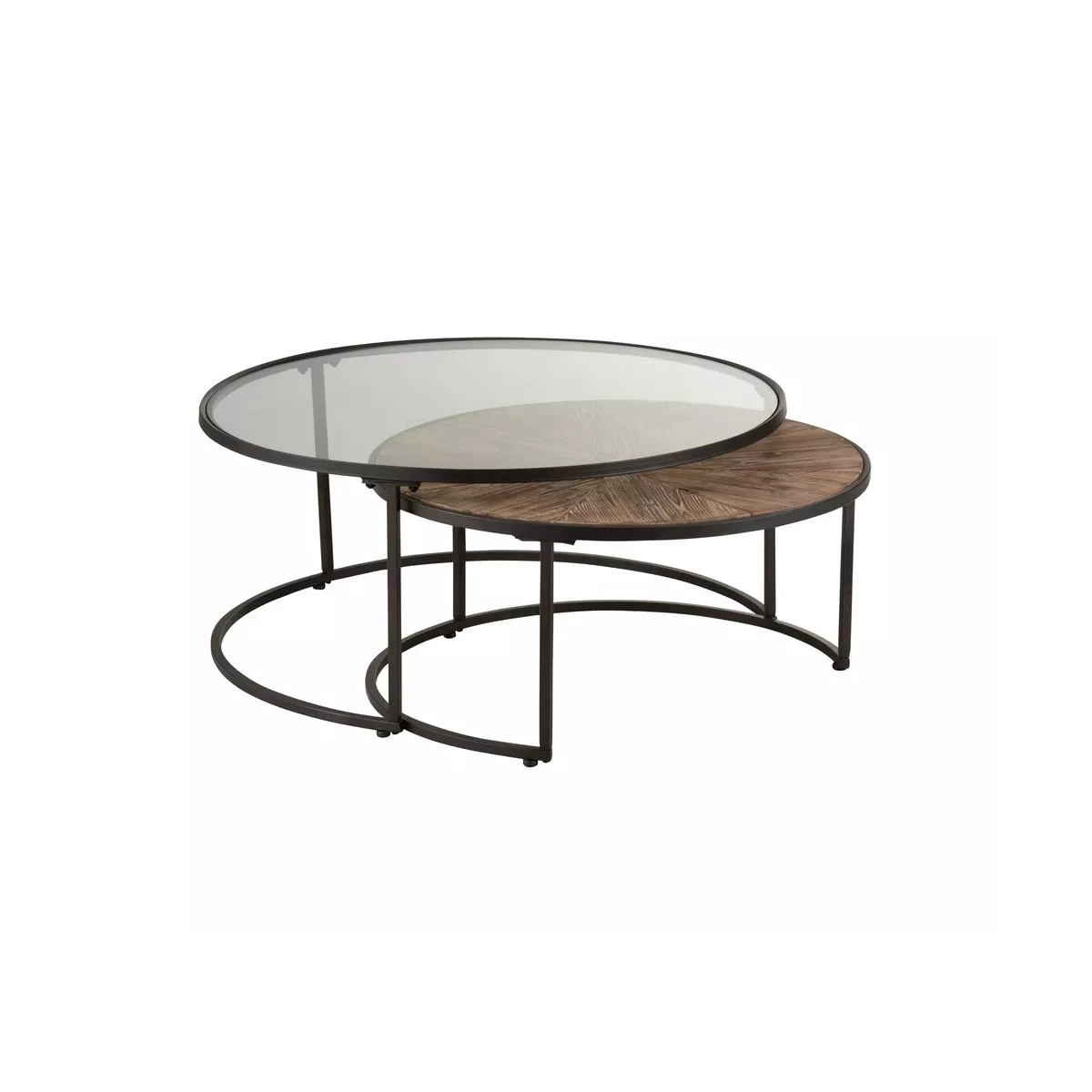 Tables Basses Gigognes Verre et Mangier