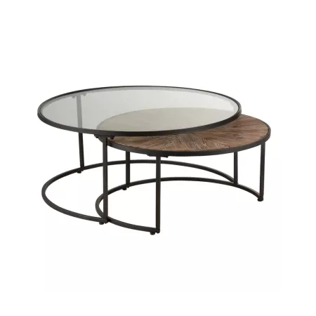 Tables Basses Gigognes Verre et Mangier