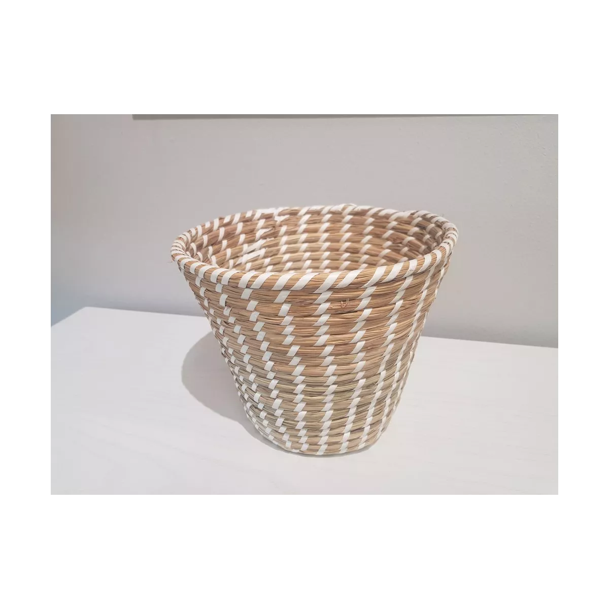 Corbeille Papier en jonc 26X26