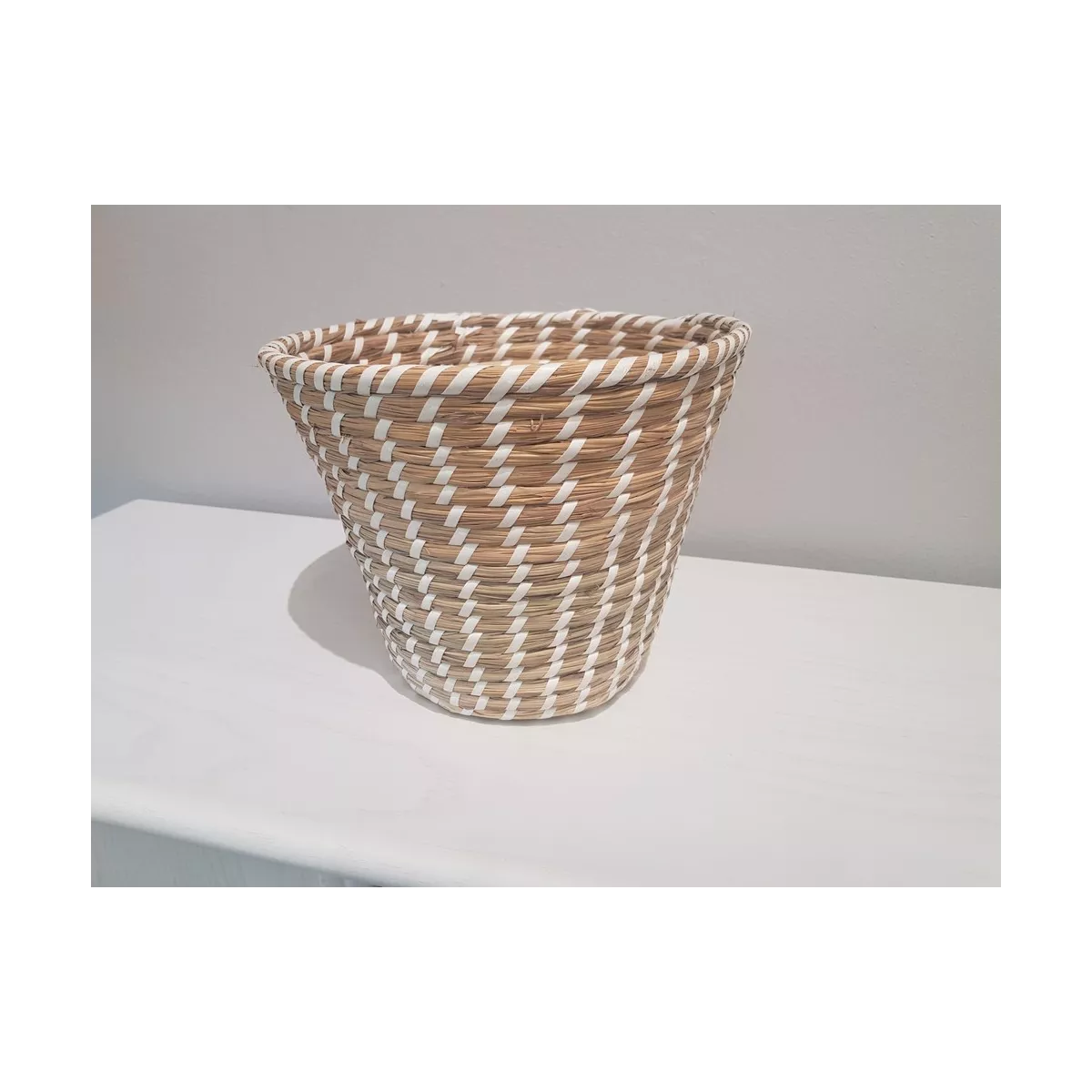 Corbeille Papier en jonc 26X26
