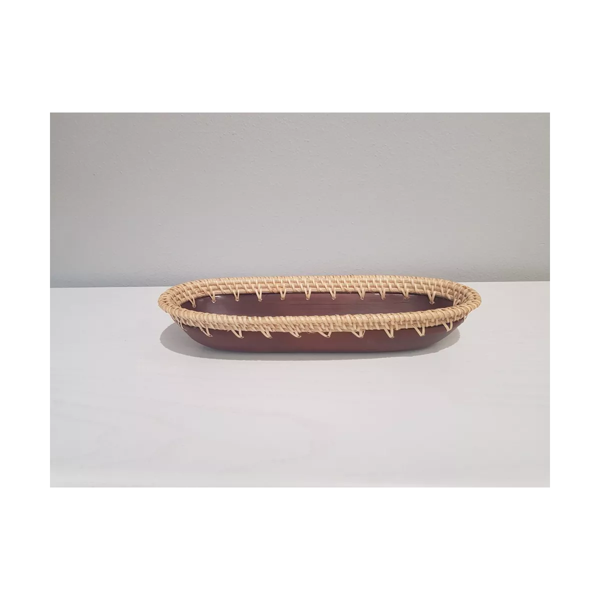 Banneton en bambou marron 34x13