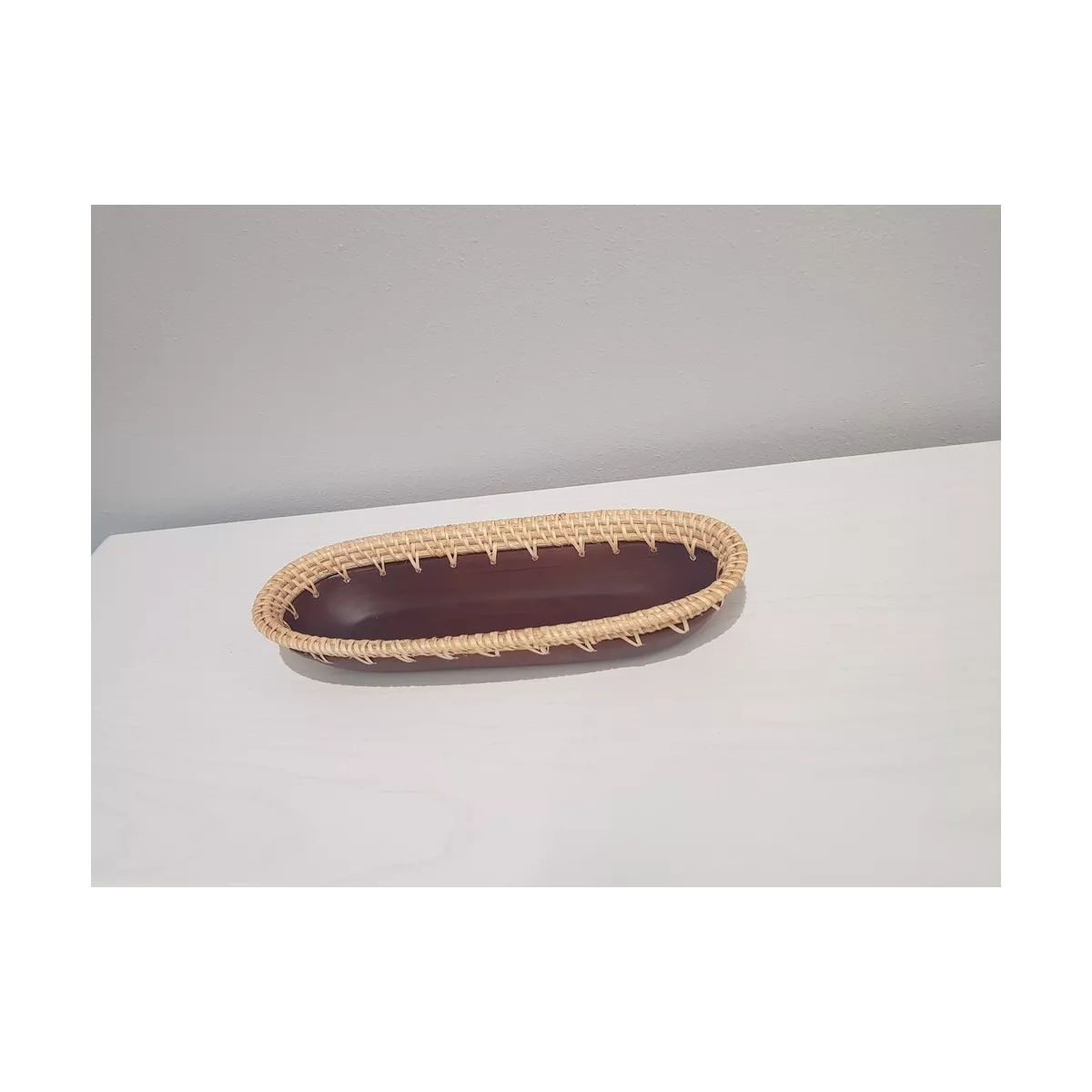 Banneton en bambou marron 34x13