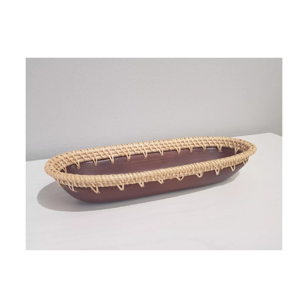 Banneton en bambou marron 34x13