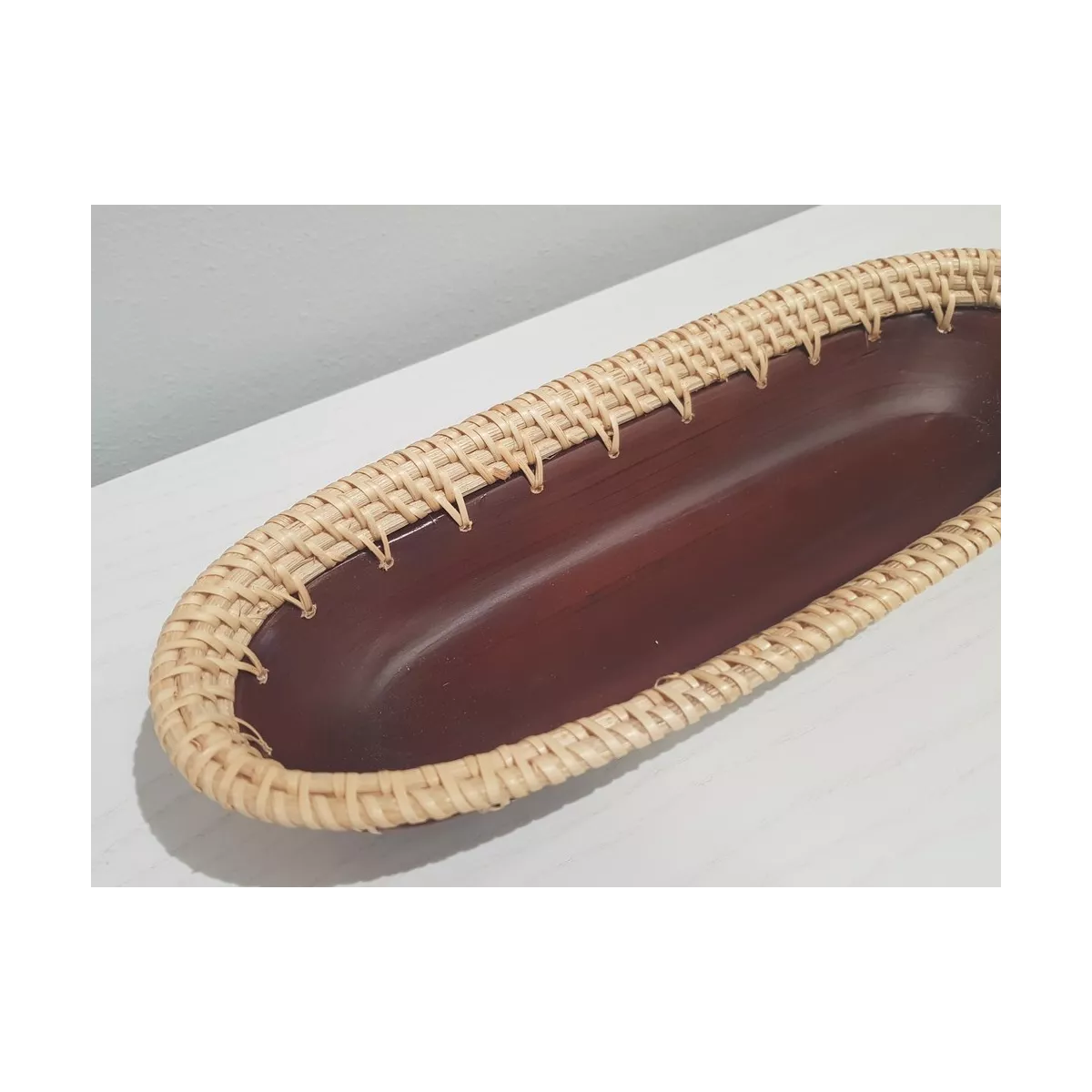 Banneton en bambou marron 34x13