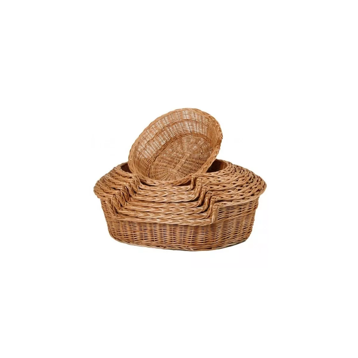 Panier en osier roux pour Animal Rotin 65x50