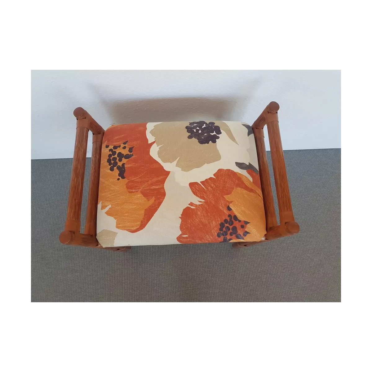 Tabouret Rotin Delos Merisier