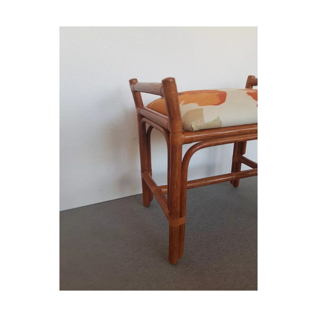Tabouret Rotin Delos Merisier